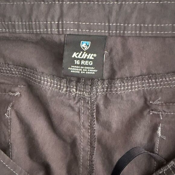 Kühl Cotton Gray Roll Up Cargo Hiking Pants - Women’s US 16 - Picture 8 of 10